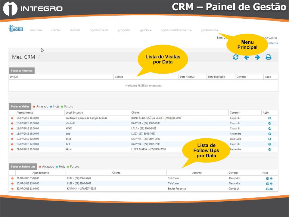 Data Menu Principal