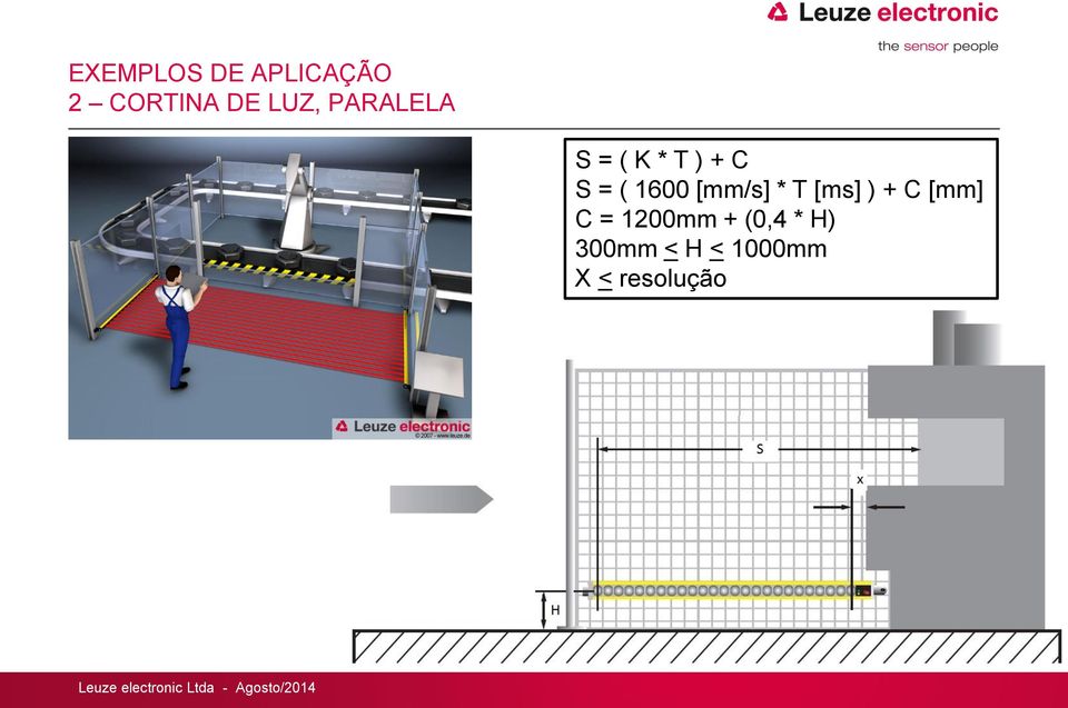 [mm/s] * T [ms] ) + C [mm] C = 1200mm +