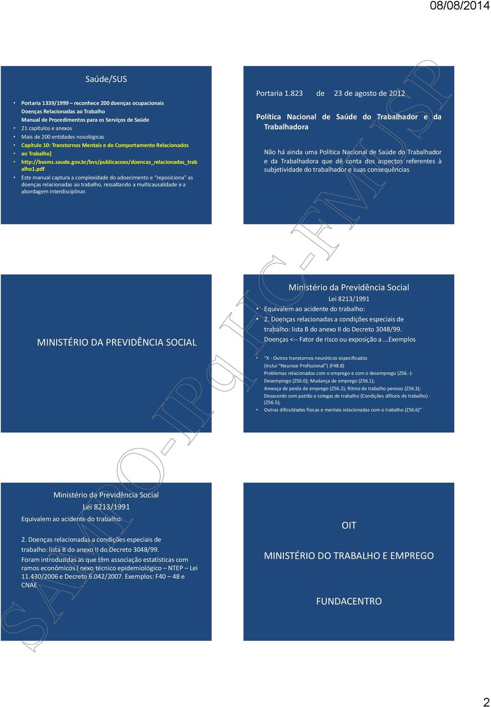 pdf Este manual captura a complexidade do adoecimento e reposiciona as doenças relacionadas ao trabalho, ressaltando a multicausalidade e a abordagem interdisciplinar.