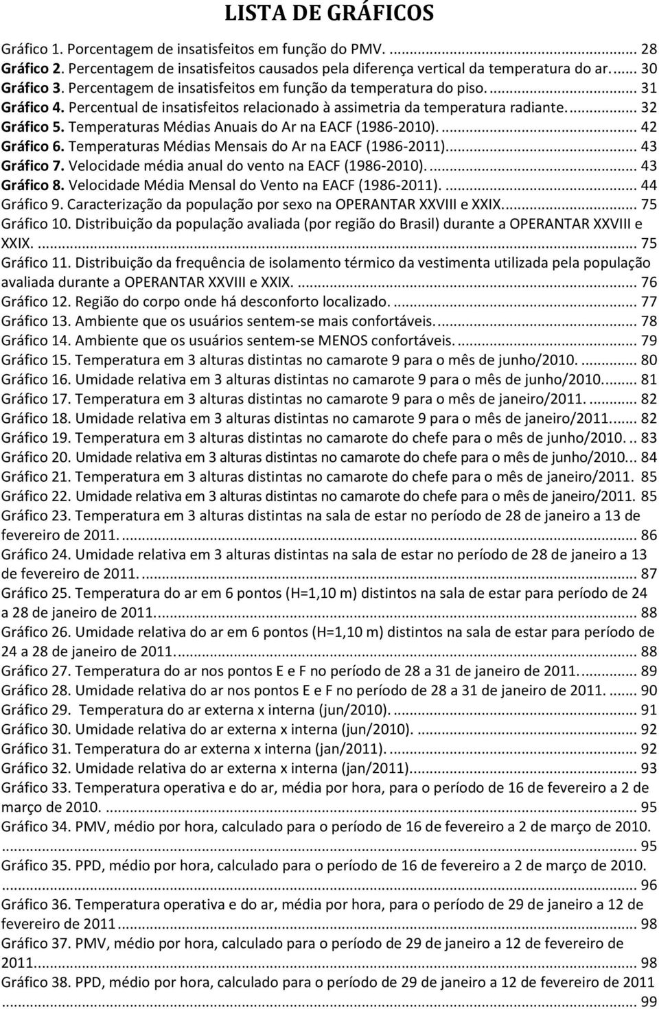 Temperaturas Médias Anuais do Ar na EACF (1986-2010).... 42 Gráfico 6. Temperaturas Médias Mensais do Ar na EACF (1986-2011).... 43 Gráfico 7. Velocidade média anual do vento na EACF (1986-2010).