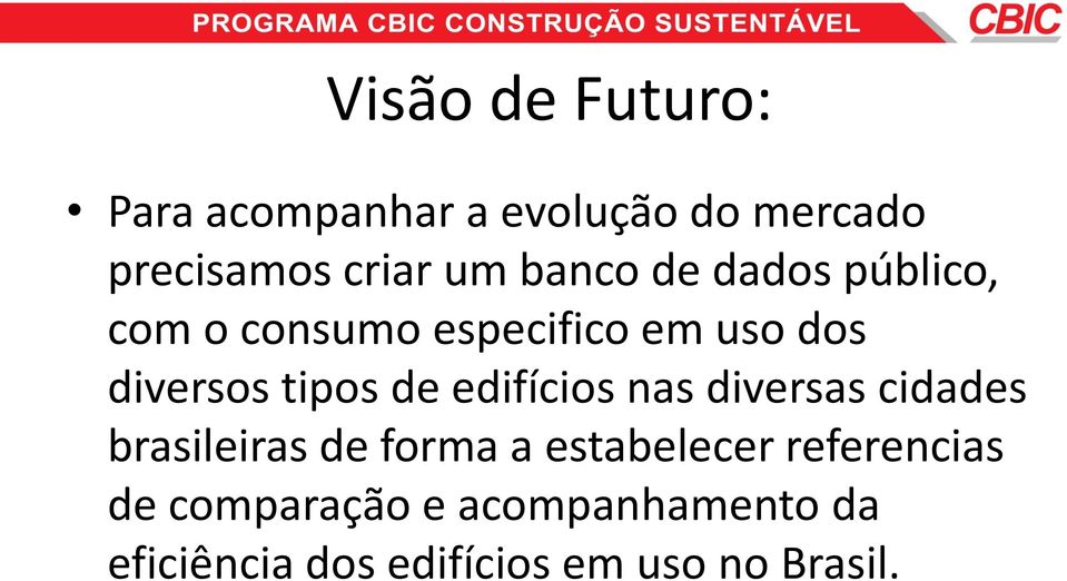 de edifícios nas diversas cidades brasileiras de forma a estabelecer