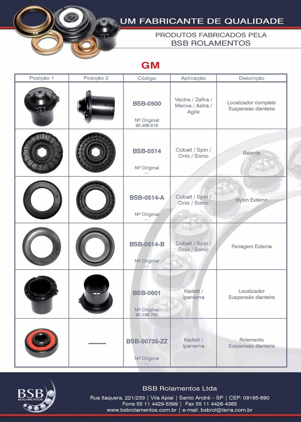 / Spin / Onix / Sonic Batente BSB-0514-A Cobalt / Spin / Onix / Sonic Nylon