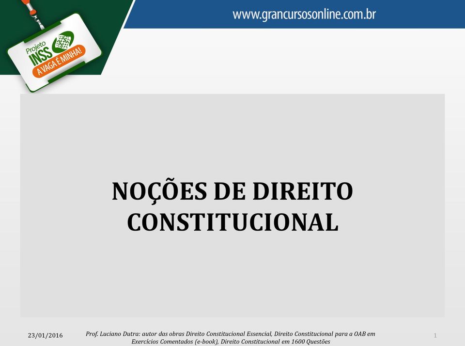 Essencial, Direito Constitucional para a OAB em
