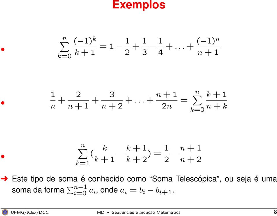 .. + n + 1 n 2n = k=0 k + 1 n + k n k=1 k ( k + 1 k + 1 k + 2 ) = 1 2 n + 1 n + 2