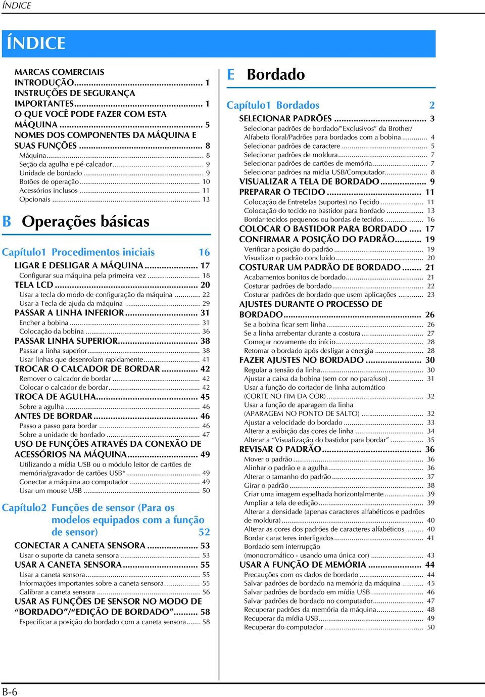 .. 17 Configurr su máquin pel primeir vez... 18 TELA LCD... 20 Usr tecl do modo de configurção d máquin... 22 Usr Tecl de jud d máquin... 29 PASSAR A LINHA INFERIOR... 31 Encher oin.