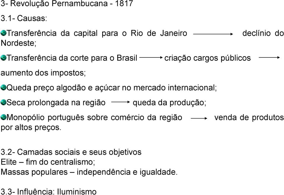 cargos públicos aumento dos impostos; Queda preço algodão e açúcar no mercado internacional; Seca prolongada na região queda da