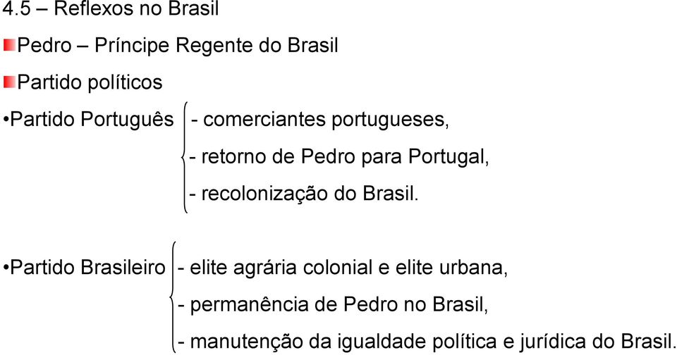 recolonização do Brasil.