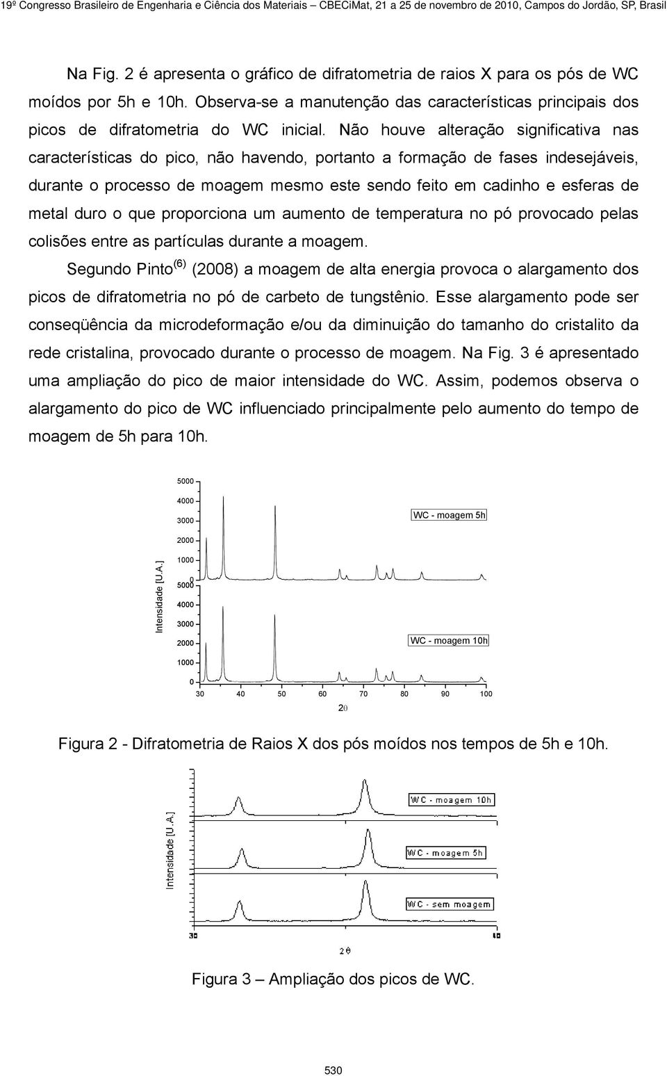 metal duro o que proporciona um aumento de temperatura no pó provocado pelas colisões entre as partículas durante a moagem.