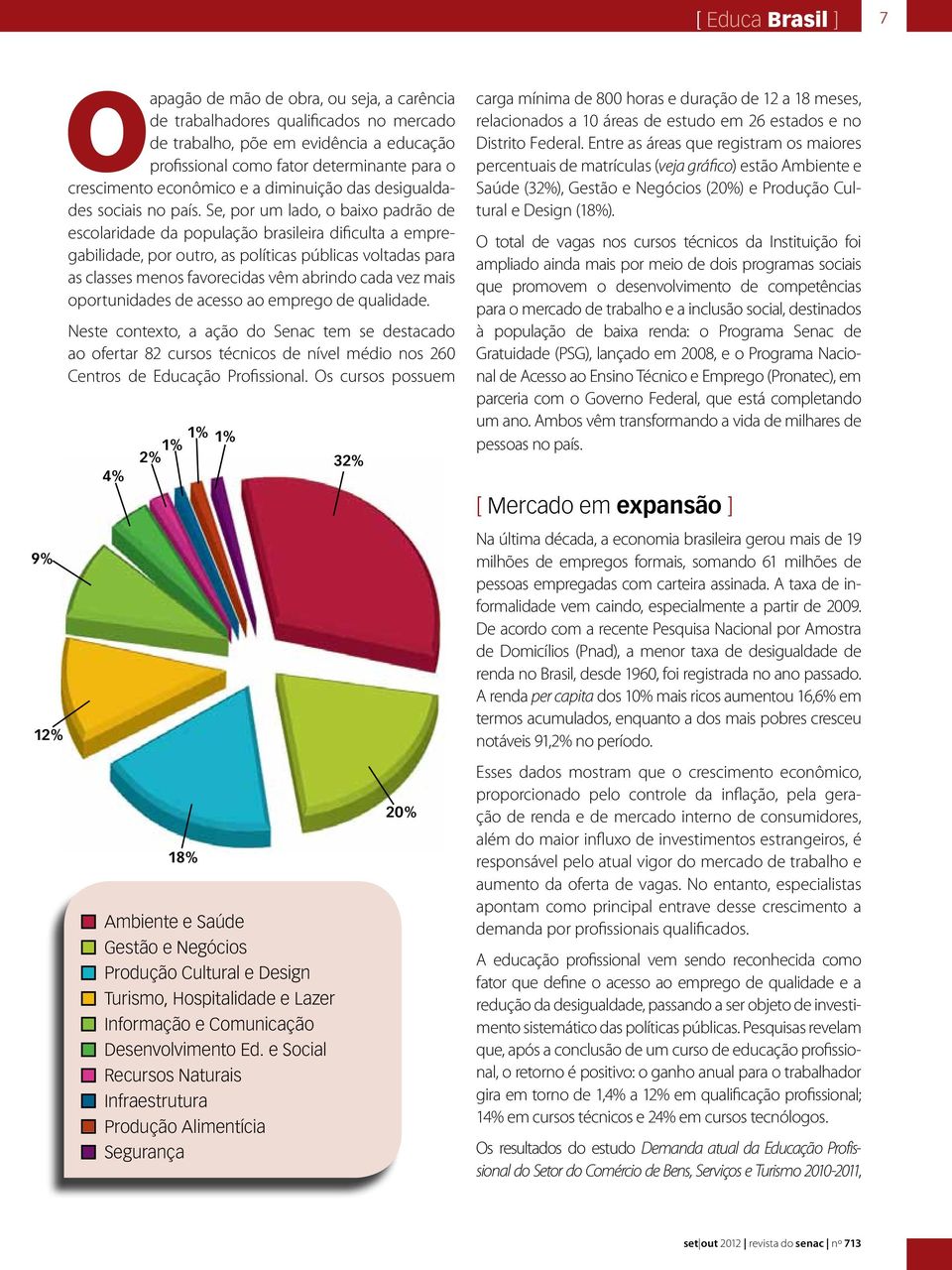 Se, por um lado, o baixo padrão de escolaridade da população brasileira dificulta a empregabilidade, por outro, as políticas públicas voltadas para as classes menos favorecidas vêm abrindo cada vez