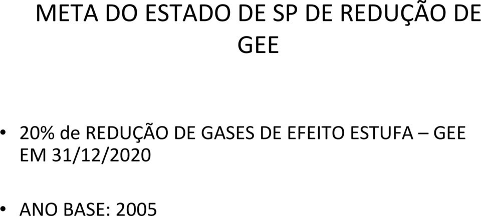 REDUÇÃO DE GASES DE EFEITO