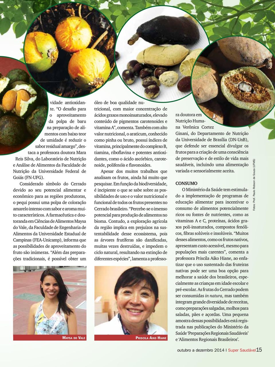 de Nutrição e Análise de Alimentos da Faculdade de Nutrição da Universidade Federal de Goiás (FN-UFG).