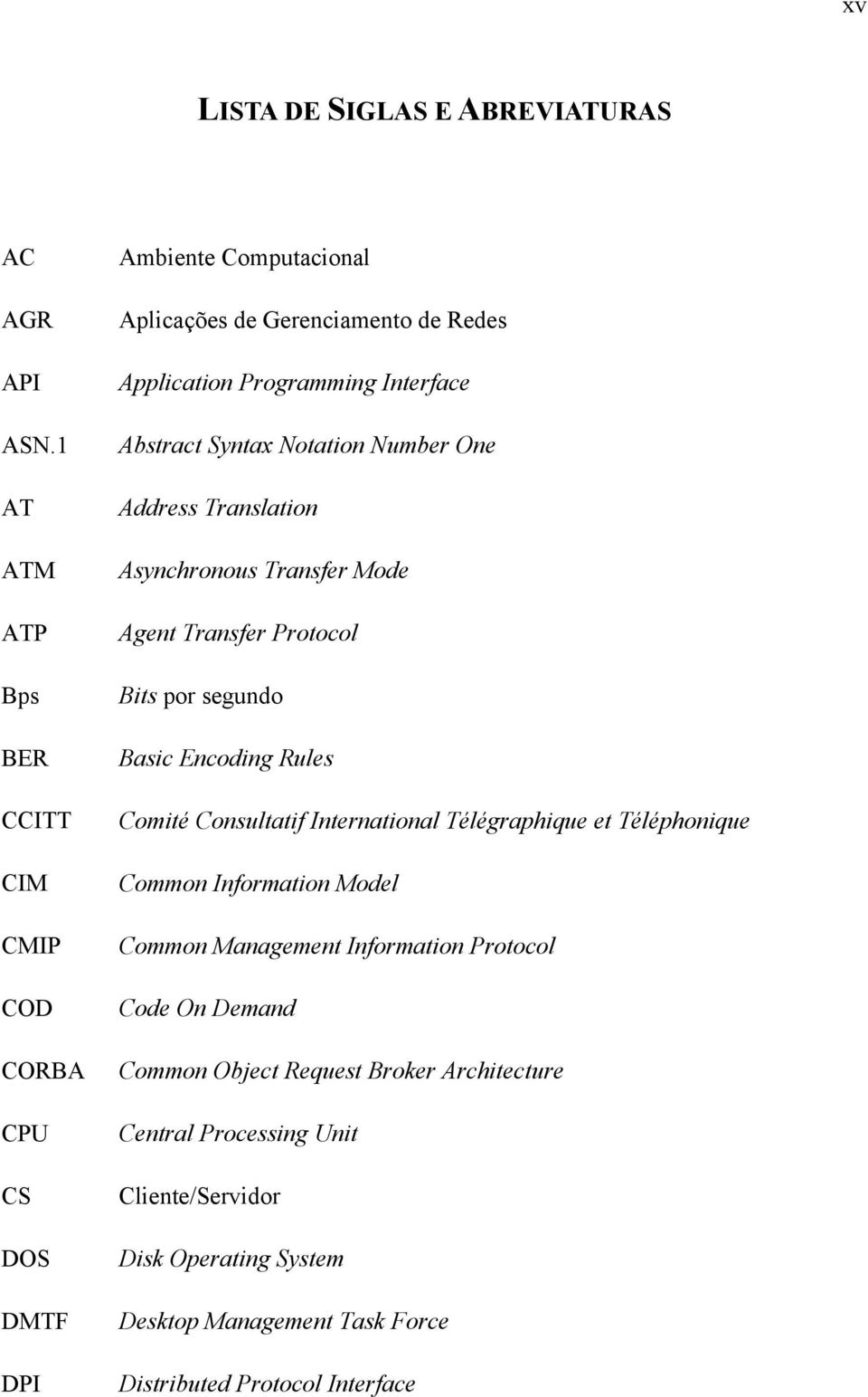 Abstract Syntax Notation Number One Address Translation Asynchronous Transfer Mode Agent Transfer Protocol Bits por segundo Basic Encoding Rules Comité Consultatif