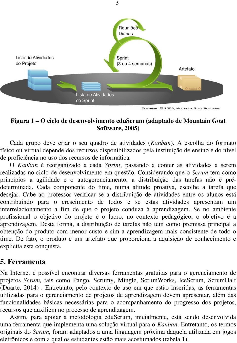 O Kanban é reorganizado a cada Sprint, passando a conter as atividades a serem realizadas no ciclo de desenvolvimento em questão.