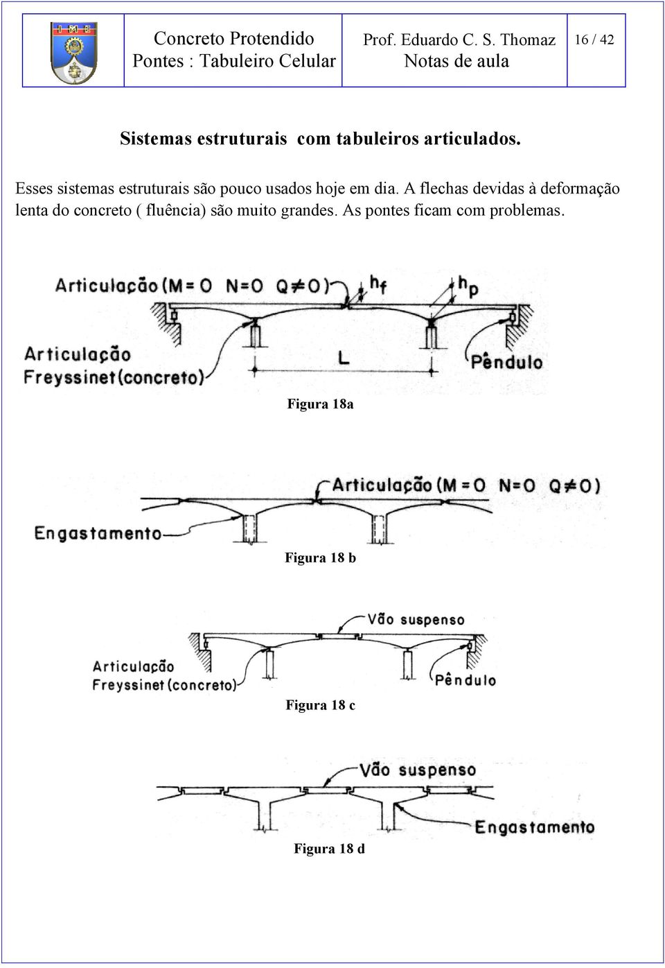 A flechas devidas à deformação lenta do concreto ( fluência) são