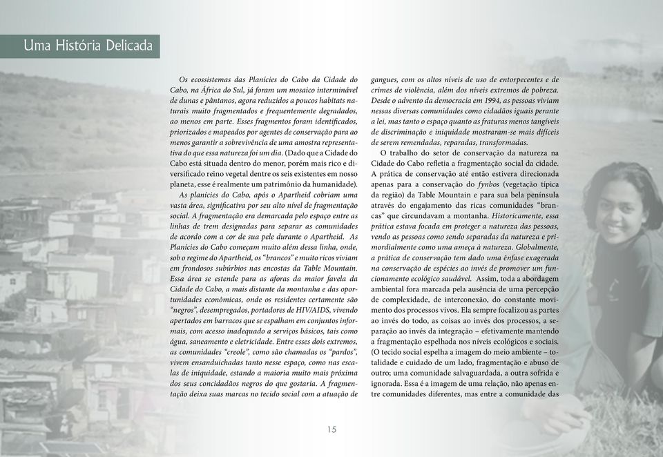 Esses fragmentos foram identificados, priorizados e mapeados por agentes de conservação para ao menos garantir a sobrevivência de uma amostra representativa do que essa natureza foi um dia.