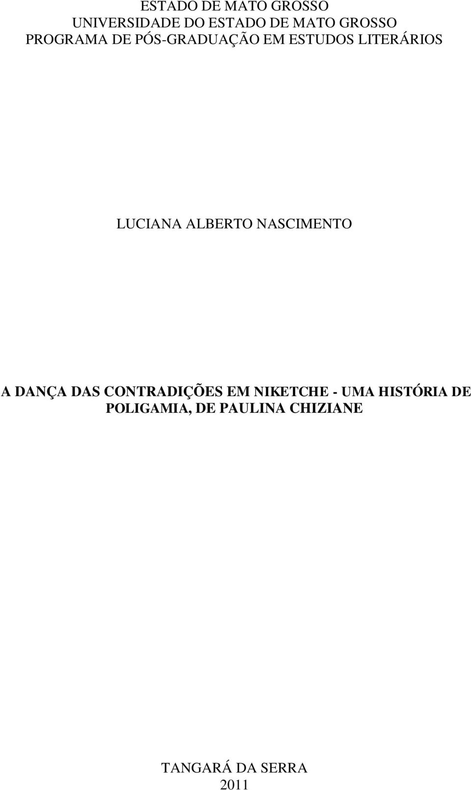 ALBERTO NASCIMENTO A DANÇA DAS CONTRADIÇÕES EM NIKETCHE -