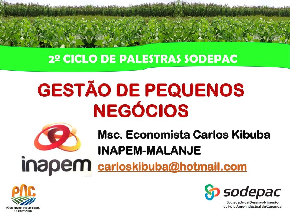 Economista Carlos Kibuba
