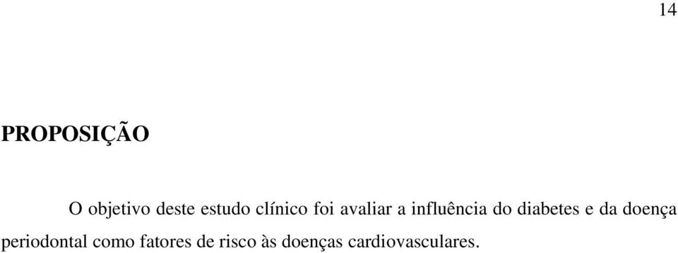 diabetes e da doença periodontal como