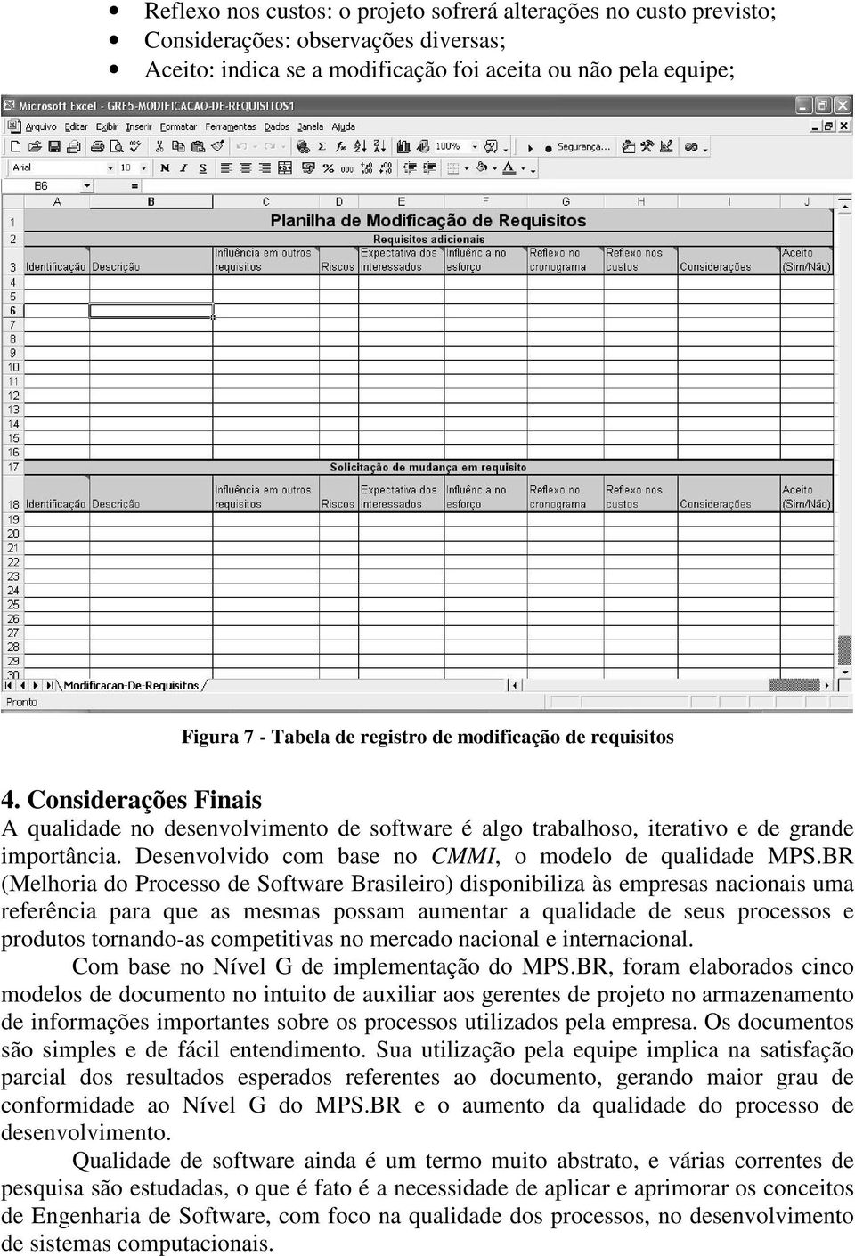 Desenvolvido com base no CMMI, o modelo de qualidade MPS.