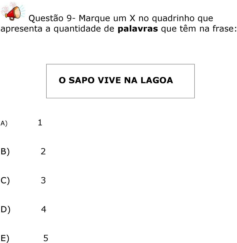 quantidade de palavras que têm na