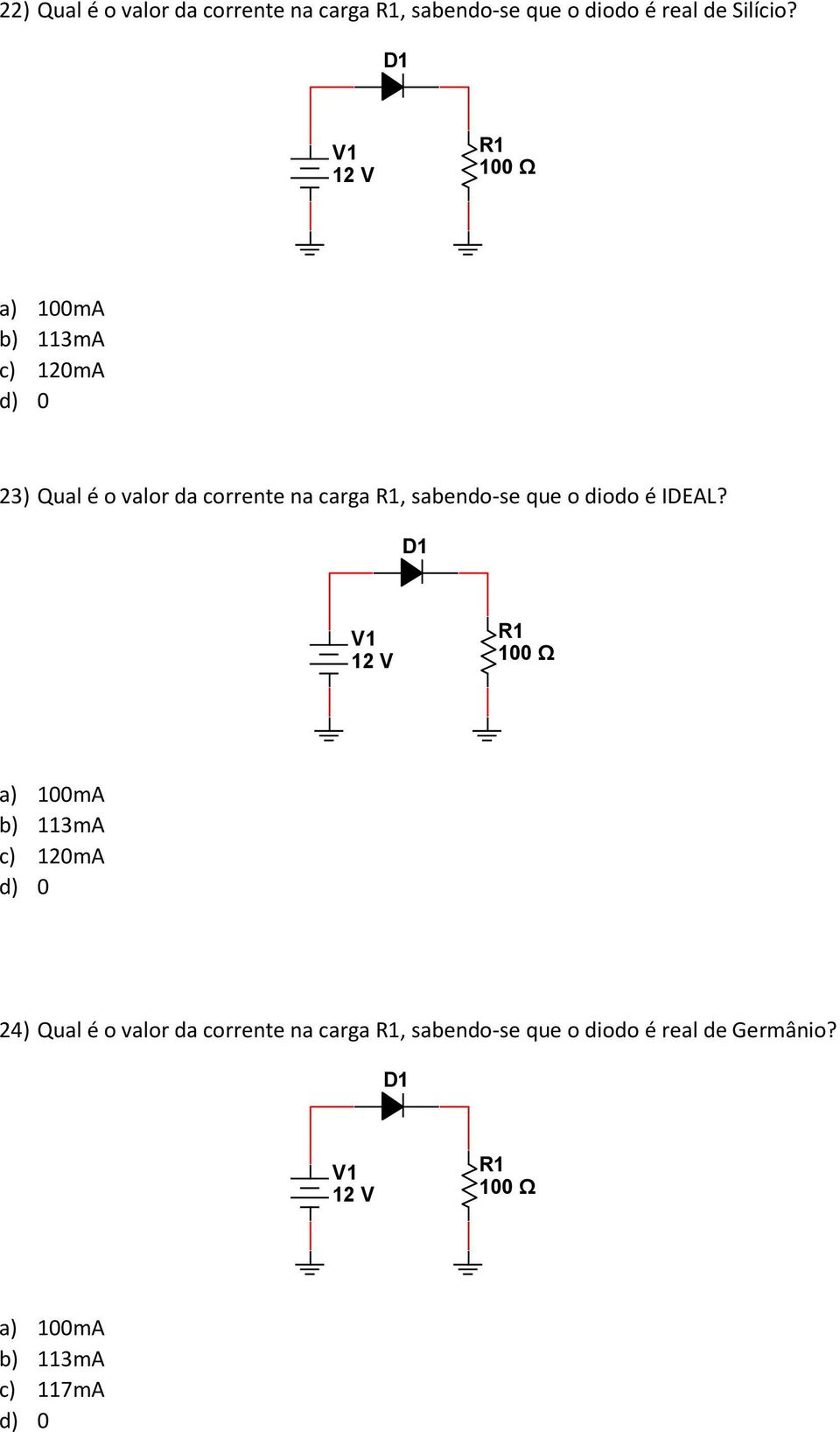 sabendo-se que o diodo é IDEAL?