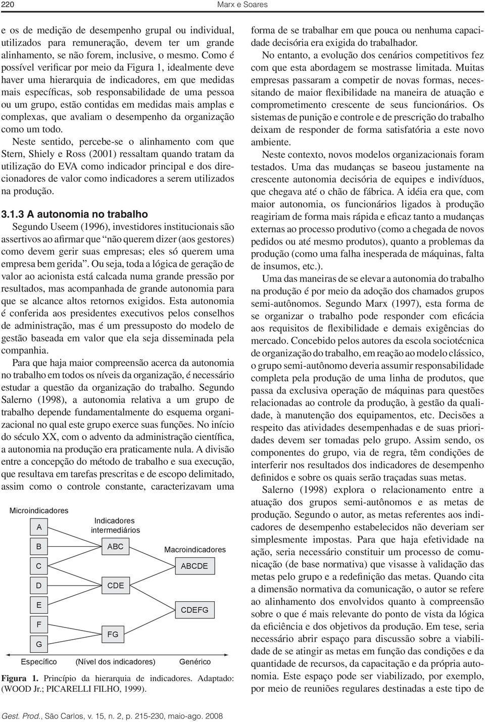 medidas mais amplas e complexas, que avaliam o desempenho da organização como um todo.