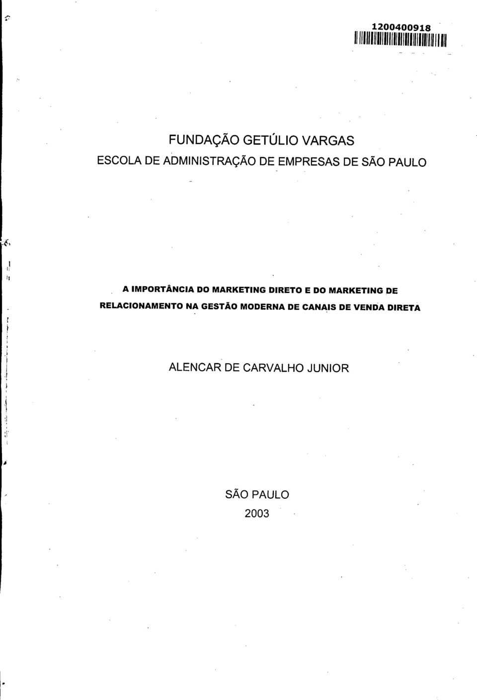 IMPORTÂNCIA DO MARKETING DIRETO E DO MARKETING.