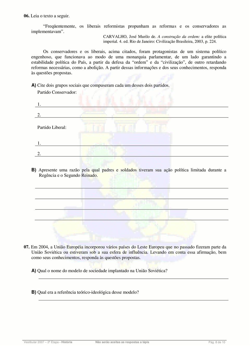 Os conservadores e os liberais, acima citados, foram protagonistas de um sistema político engenhoso, que funcionava ao modo de uma monarquia parlamentar, de um lado garantindo a estabilidade política