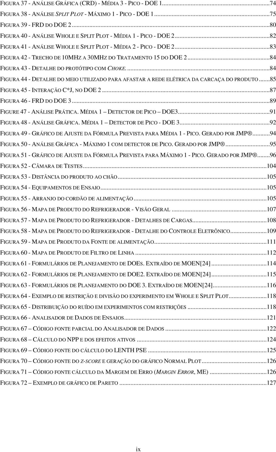 ..83 FIGURA 42 - TRECHO DE 10MHZ A 30MHZ DO TRATAMENTO 15 DO DOE 2...84 FIGURA 43 - DETALHE DO PROTÓTIPO COM CHOKE.