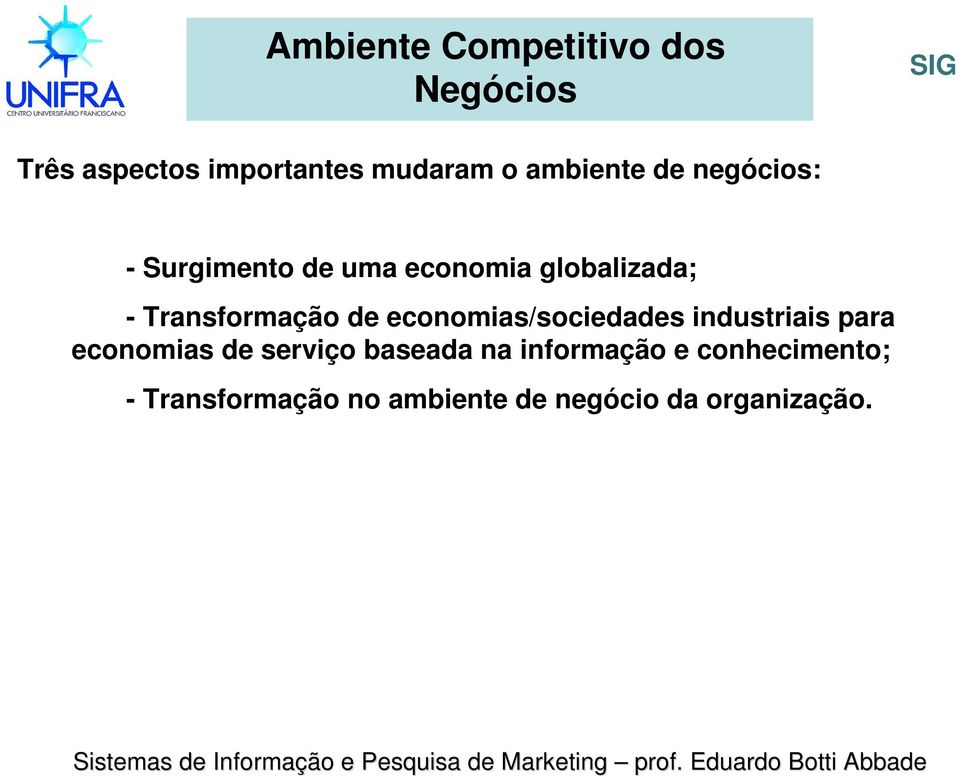 Transformação de economias/sociedades industriais para economias de serviço