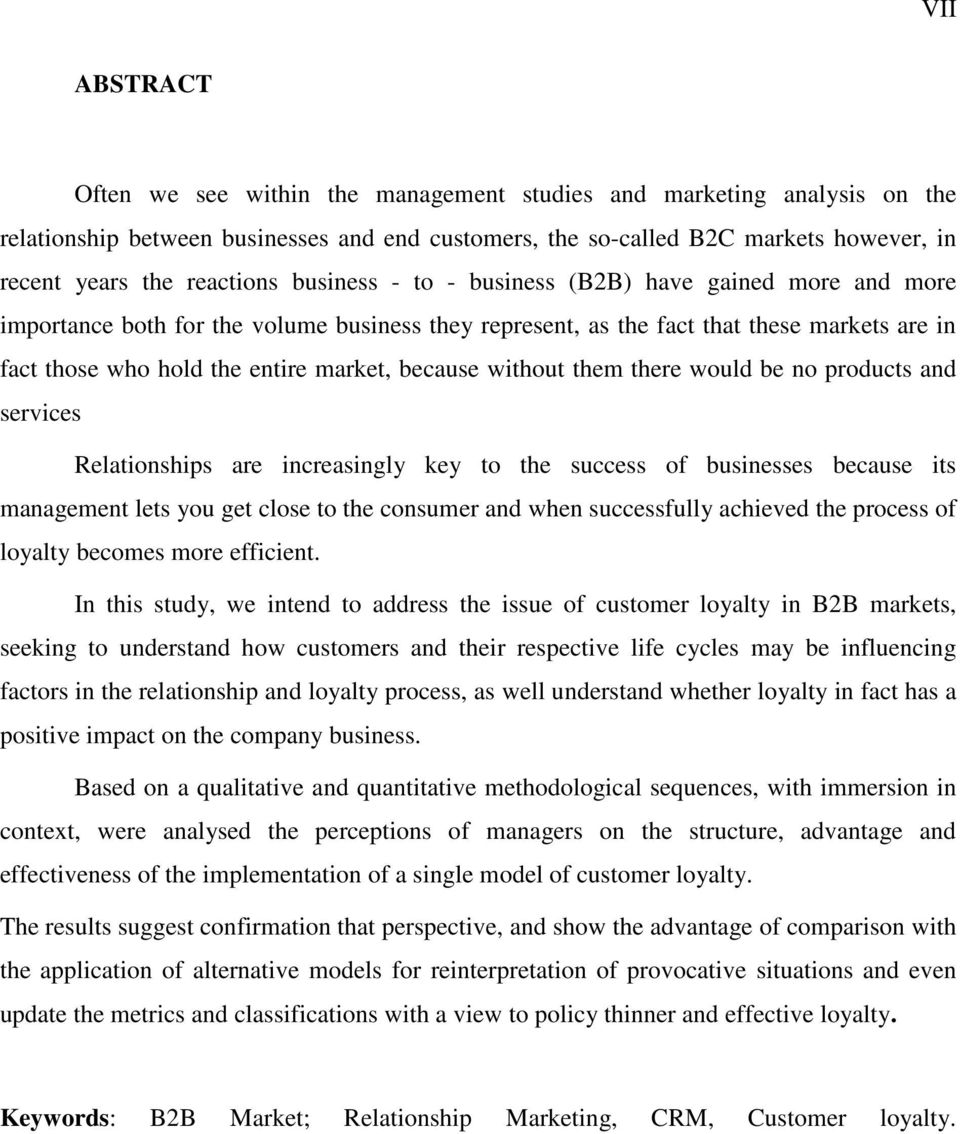 because without them there would be no products and services Relationships are increasingly key to the success of businesses because its management lets you get close to the consumer and when