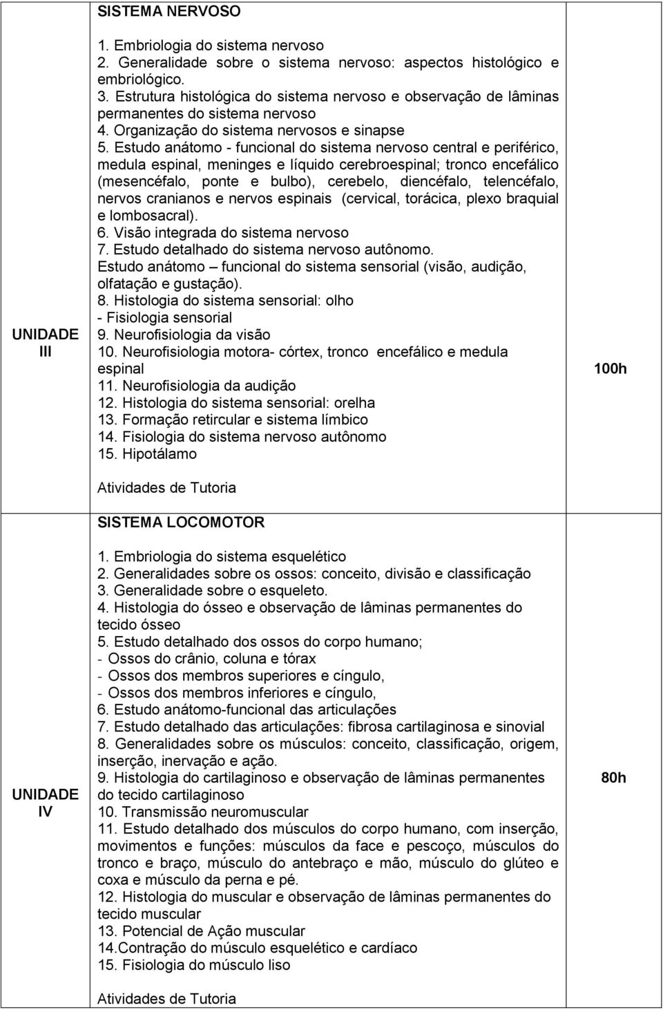 Estudo anátomo - funcional do sistema nervoso central e periférico, medula espinal, meninges e líquido cerebroespinal; tronco encefálico (mesencéfalo, ponte e bulbo), cerebelo, diencéfalo,