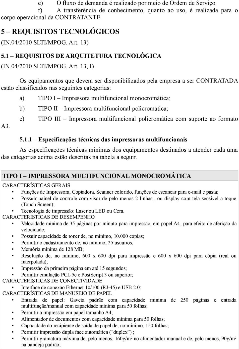 3) 5. REQUISITOS DE ARQUITETURA TECNOLÓGICA (IN.