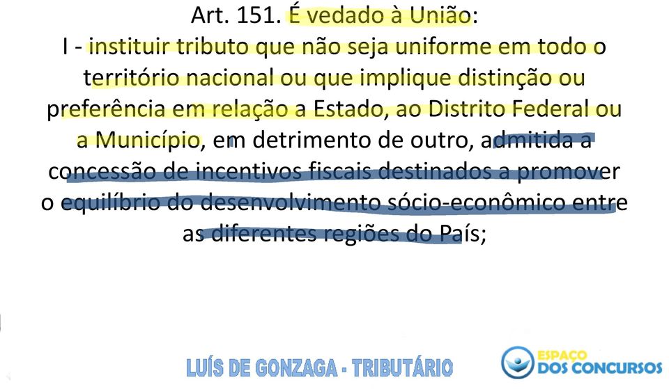 ou que implique distinção ou preferência em relação a Estado, ao Distrito Federal ou a