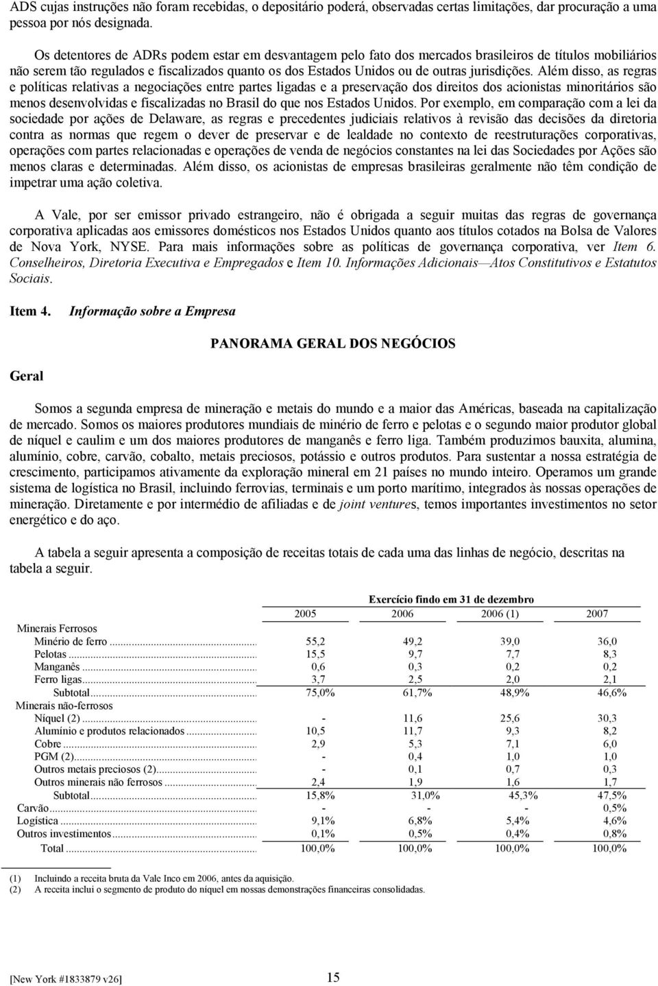 Além disso, as regras e políticas relativas a negociações entre partes ligadas e a preservação dos direitos dos acionistas minoritários são menos desenvolvidas e fiscalizadas no Brasil do que nos