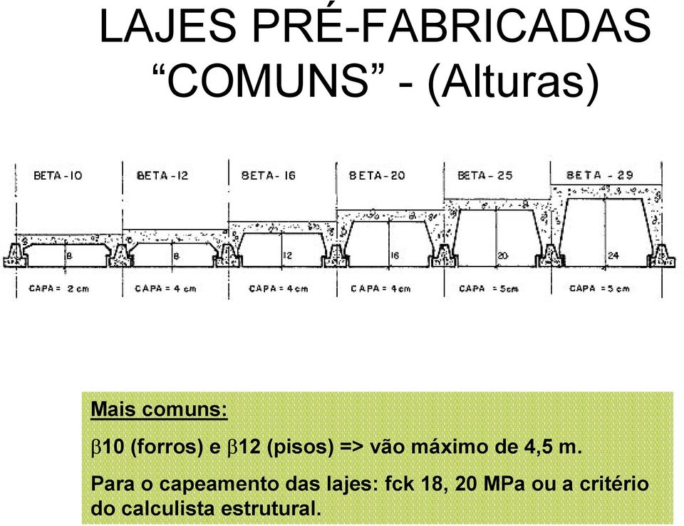 máximo de 4,5 m.