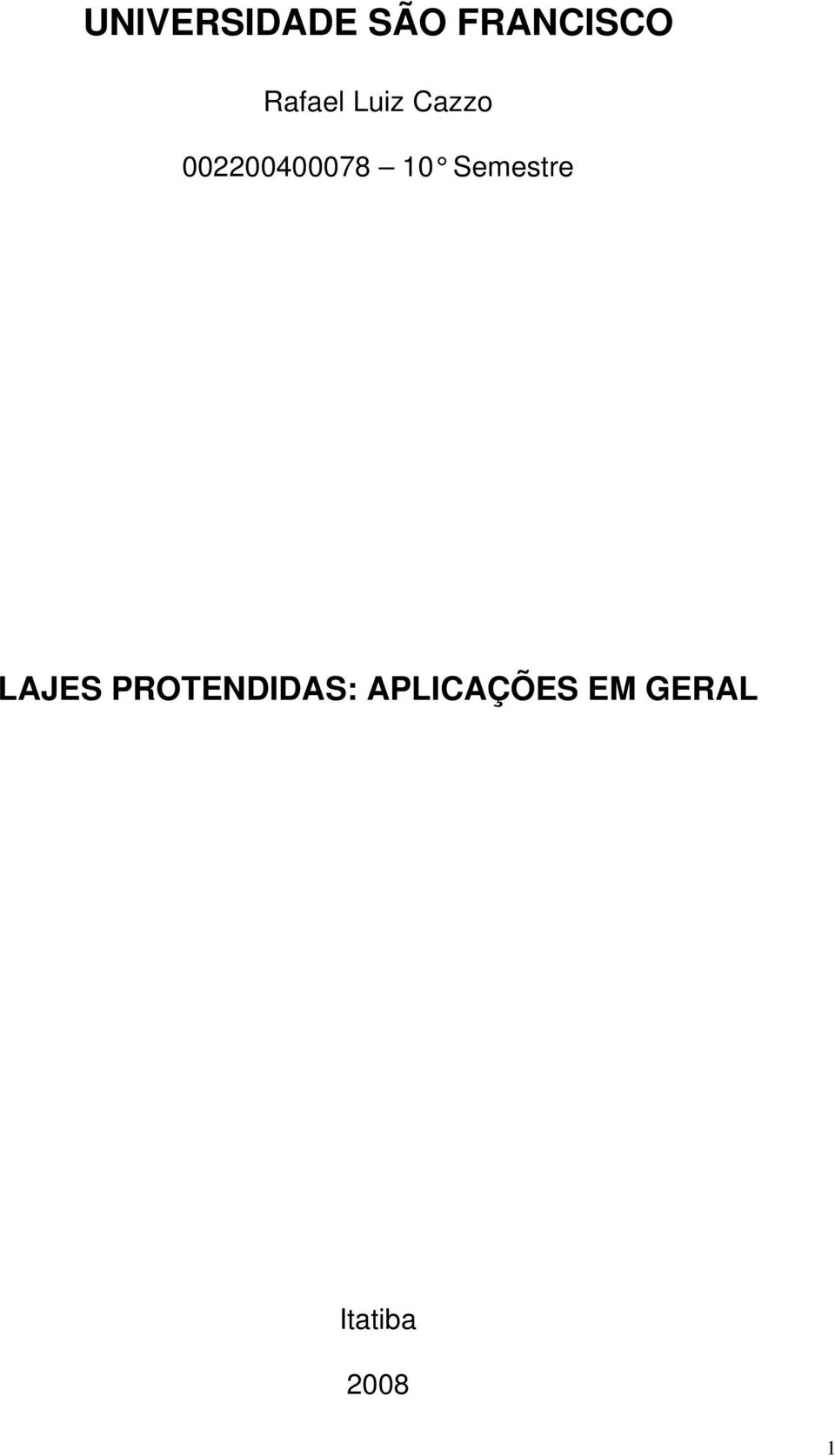 10 Semestre LAJES PROTENDIDAS: