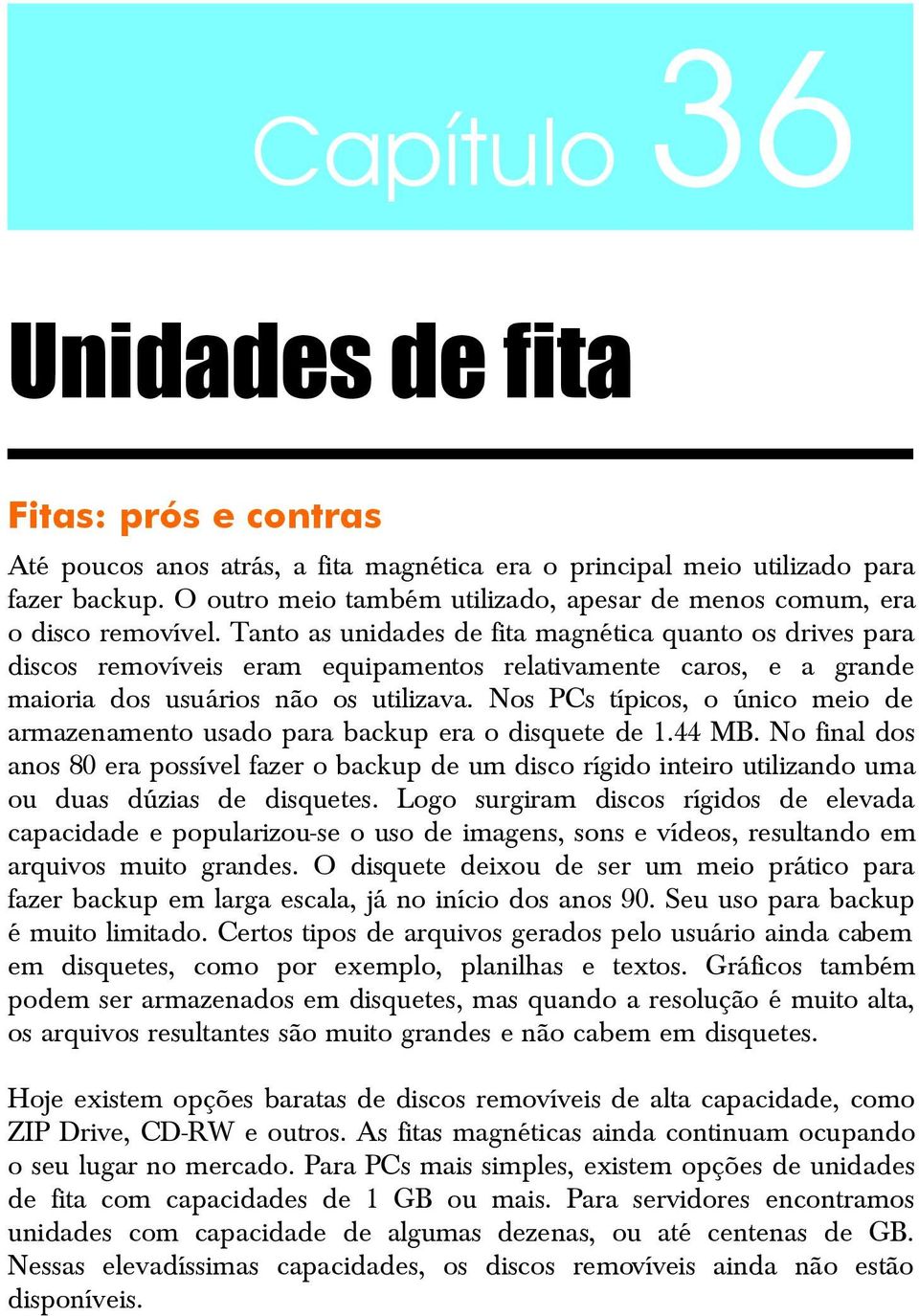 Tanto as unidades de fita magnética quanto os drives para discos removíveis eram equipamentos relativamente caros, e a grande maioria dos usuários não os utilizava.