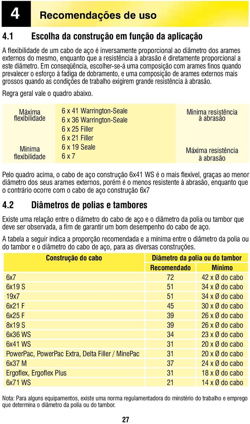 proporcional a este diâmetro.