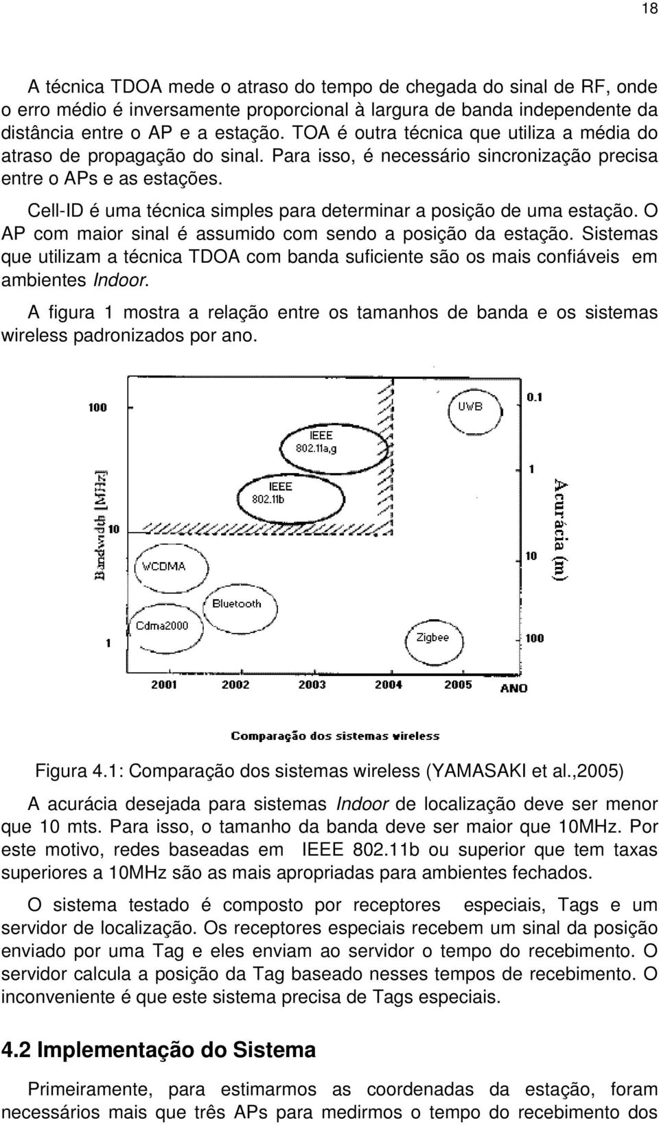 Cell ID é uma técnica simples para determinar a posição de uma estação. O AP com maior sinal é assumido com sendo a posição da estação.