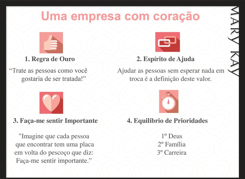 Faça-me sentir Importante "Imagine que cada pessoa que encontrar tem uma placa em volta do