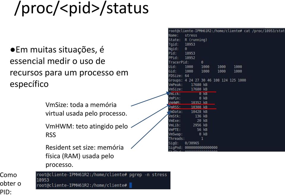 virtual usada pelo processo.