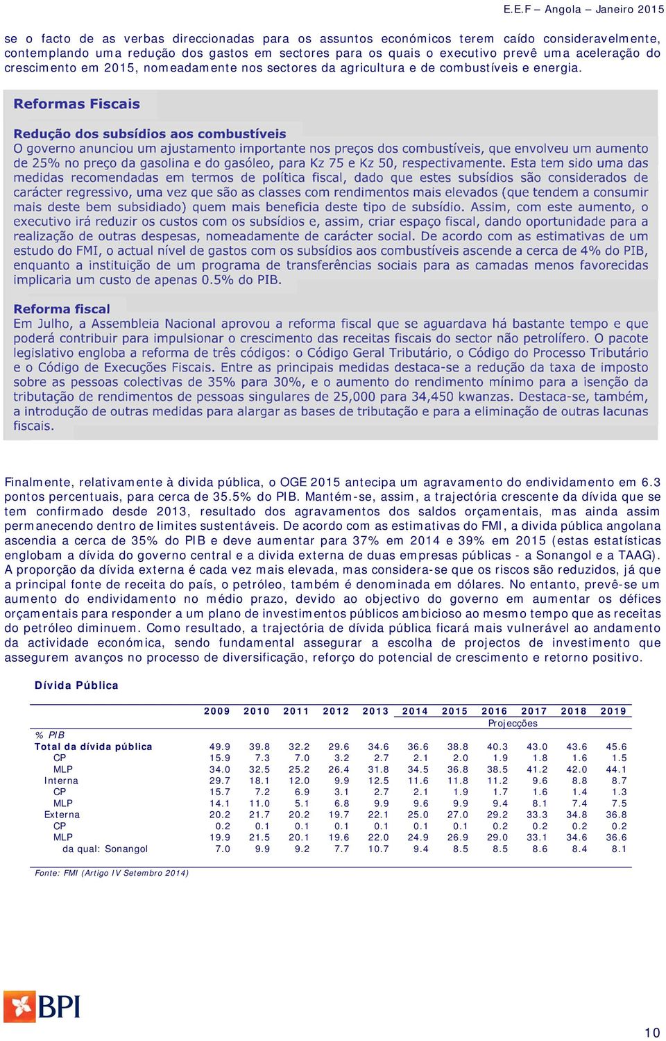 3 pontos percentuais, para cerca de 35.5% do PIB.