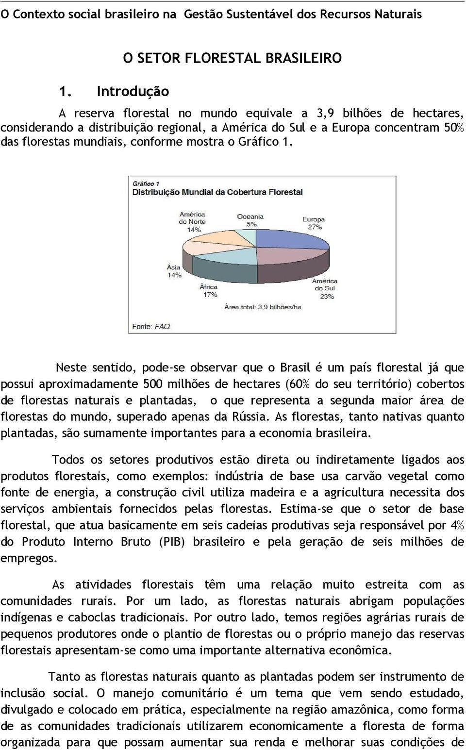 mundiais, conforme mostra o Gráfico.