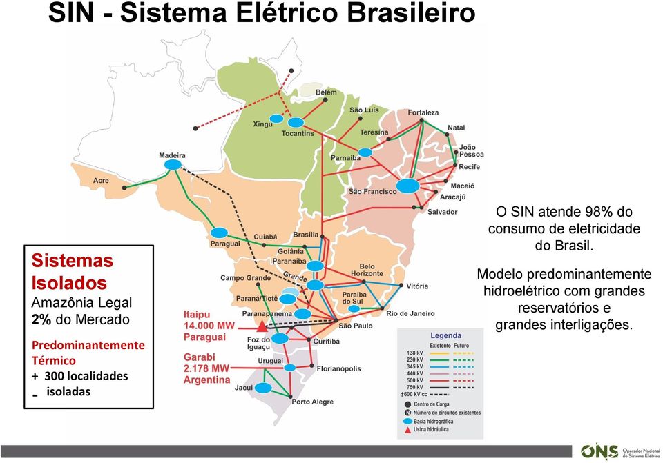 Sistemas Isolados Amazônia Legal 2% do Mercado Predominantemente