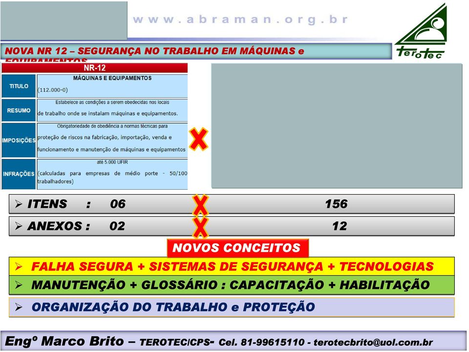 TECNOLOGIAS MANUTENÇÃO + GLOSSÁRIO :