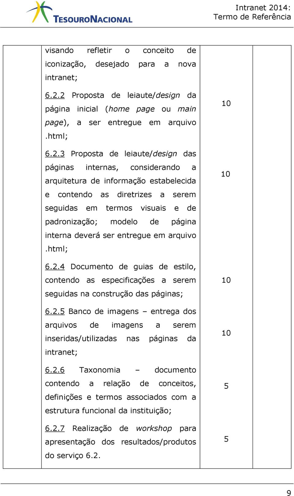 informação estabelecida e contendo as diretrizes a serem seguidas em termos visuais e de padronização; modelo de página interna deverá ser entregue em arquivo.html; 6.2.