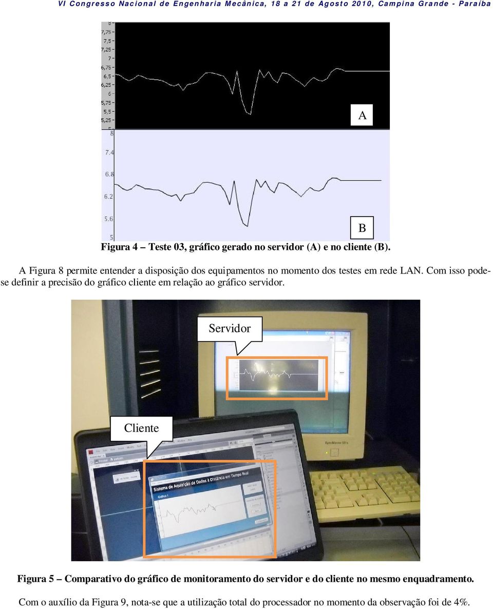 Com isso podese definir a precisão do gráfico cliente em relação ao gráfico servidor.