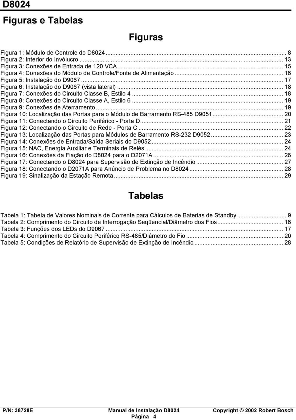 .. 18 Figura 7: Conexões do Circuito Classe B, Estilo 4... 18 Figura 8: Conexões do Circuito Classe A, Estilo 6... 19 Figura 9: Conexões de Aterramento.