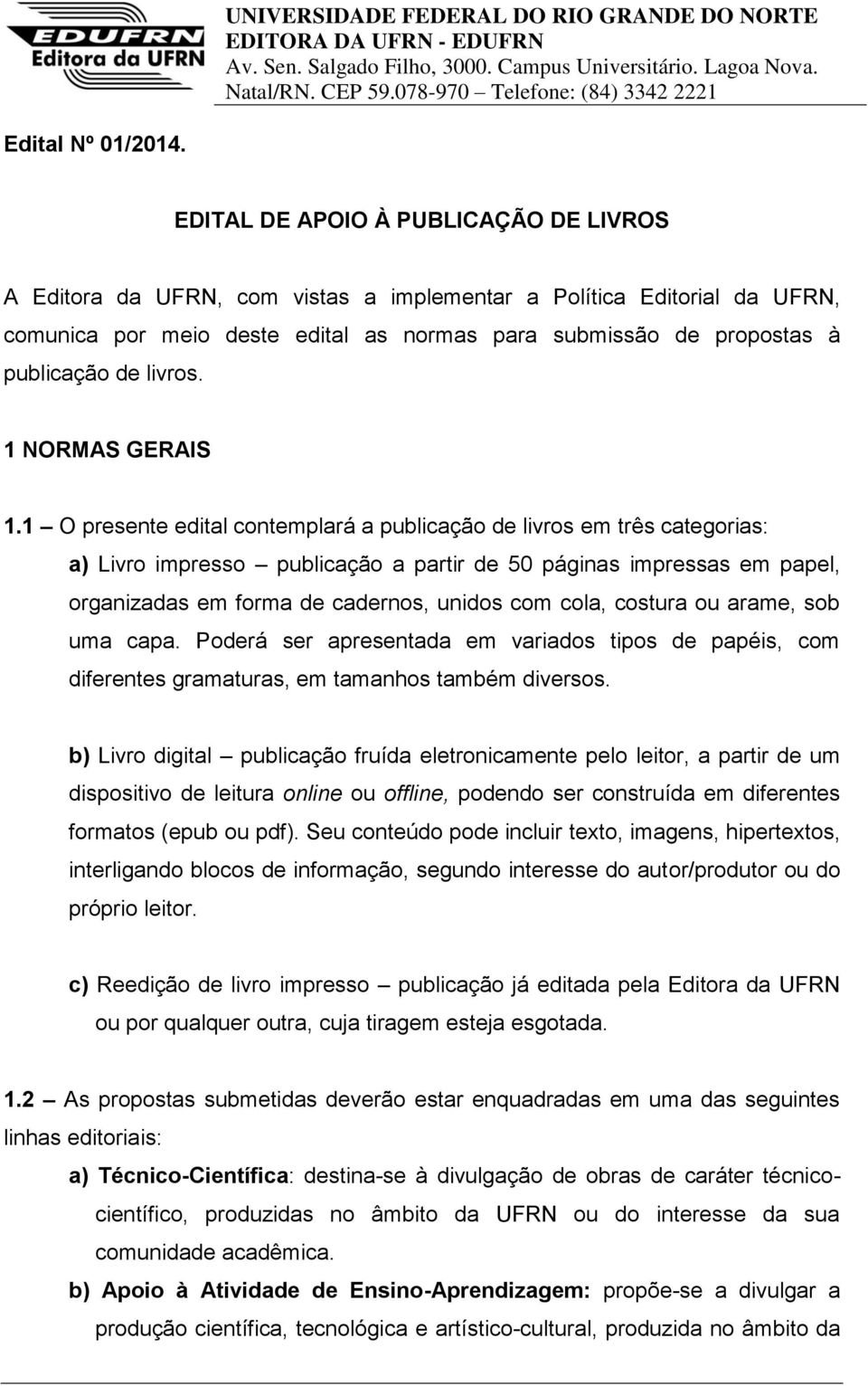 livros. 1 NORMAS GERAIS 1.